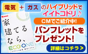 電気+ガスのハイブリッドでイイトコドリ♪CMでご紹介中!パンフレットをプレゼント!
