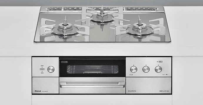 ビルトインコンロ DELICIA 3V LEDタイプ-