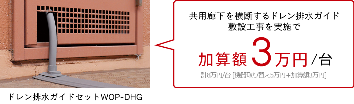 ドレン排水ガイドセット