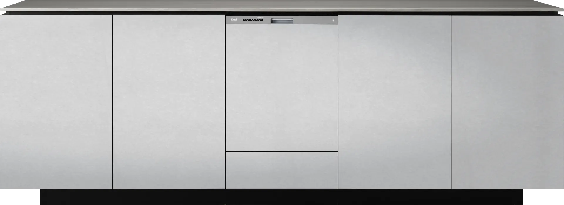 リンナイ 食器洗い乾燥機 約4人分 幅45cm スライドオープンタイプ（深型） ミドルグレード ステンレス調 ビルトイン  - 2