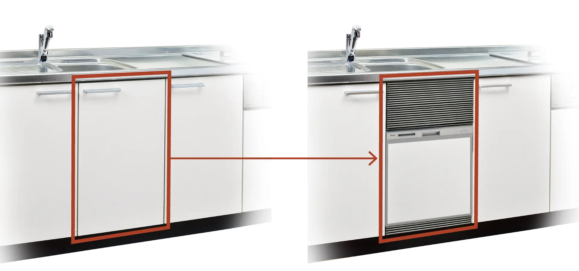 61％以上節約61％以上節約リンナイ 食器洗い乾燥機 約4人分 幅45cm シルバー スライドオープンタイプ（深型） スタンダード ビルトイン  食器洗い機、乾燥機
