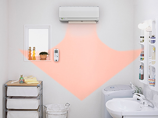 脱衣室暖房機特長：浴室暖房乾燥機（温水式） － リンナイ