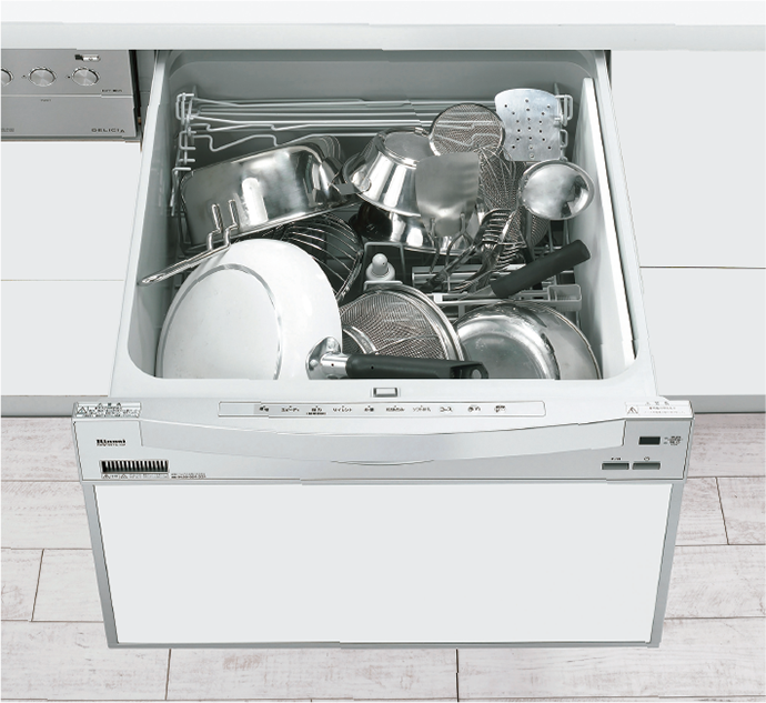 食器洗い乾燥機 洗剤洗浄タイプ：スライドオープンタイプ RSW-601CA