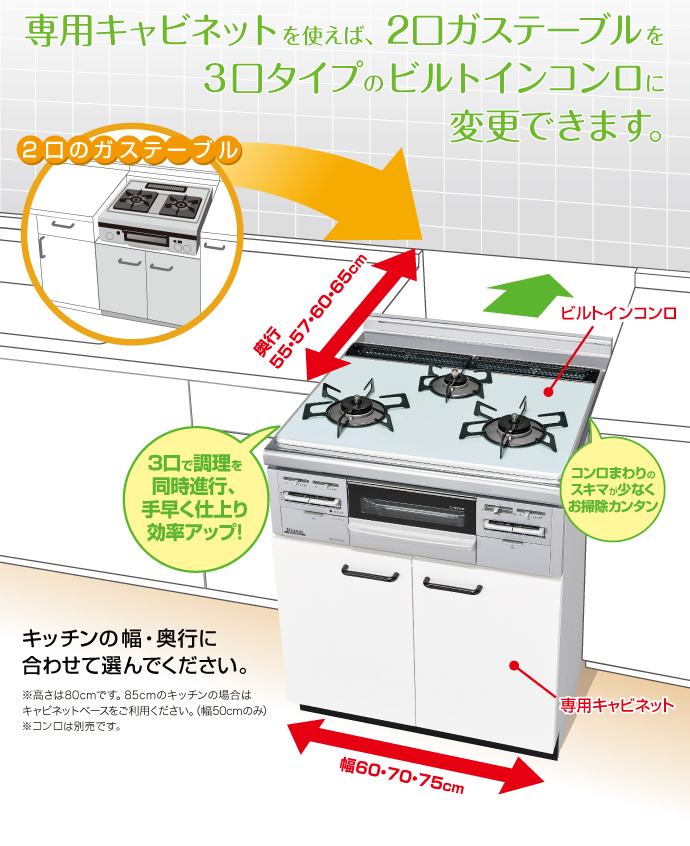 リンナイ システムキッチン用ガスビルトインコンロ-eastgate.mk